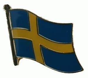Sweden flag lapel pin