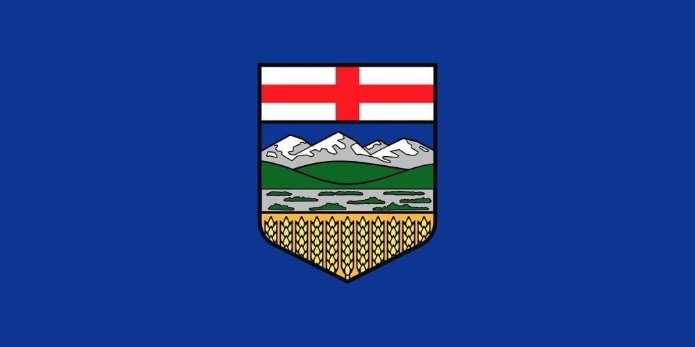 Canada Alberta Province flag