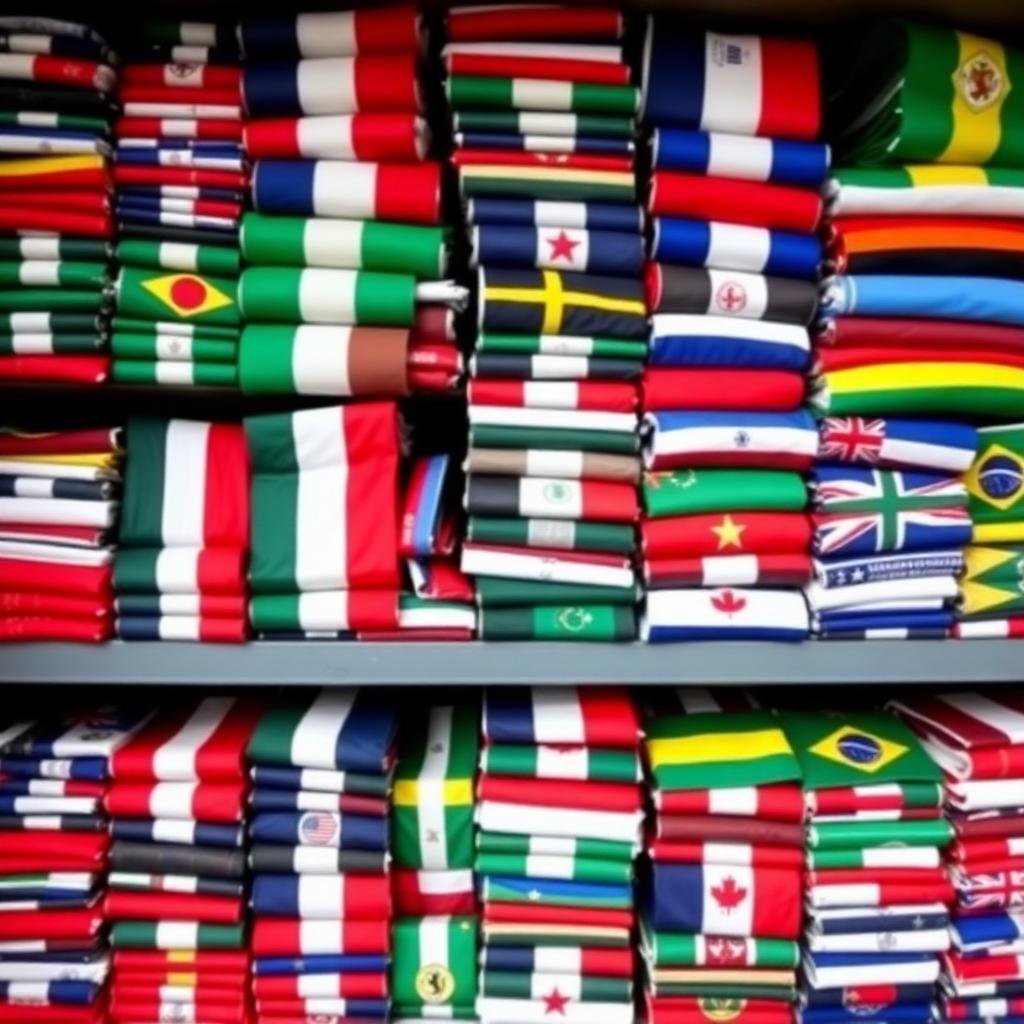 Collection of colourful flags from Dutch Flags